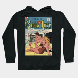 Vintage Romance Comic Book Cover - Brides in Love Hoodie